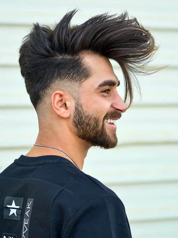Low Taper Fade with Long Hair